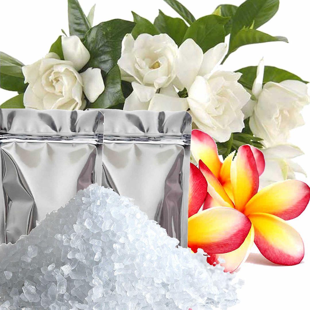 Frangipani Gardenia Jasmine Bath Salts/Bath Soak Relaxing Aromatherapy Luxury Vegan Cruelty Free