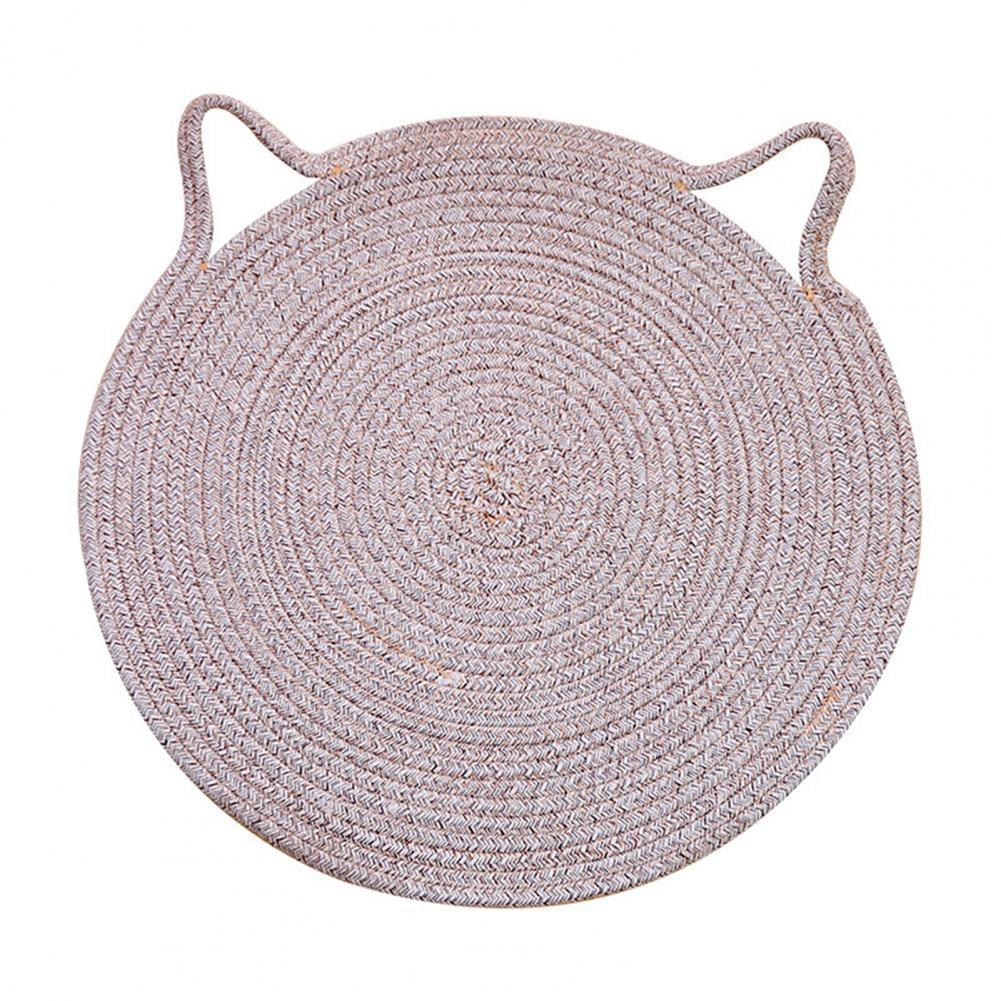 50Cm Round Cotton Flax Cat Scratcher Pet Supplies Furniture & Scratchers