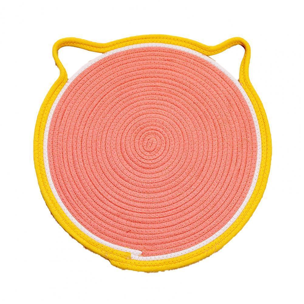 50Cm Round Cotton Flax Cat Scratcher Pet Supplies Furniture & Scratchers