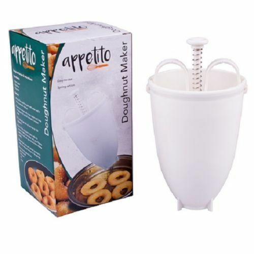 Donut Dough Doughnut Maker Machine Utensil Iced Cinnamon Plastic Doughnuts White