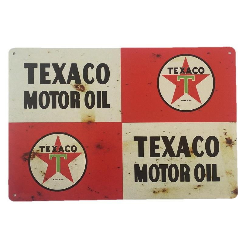 Texaco Motor Oil Sign 30x20cm