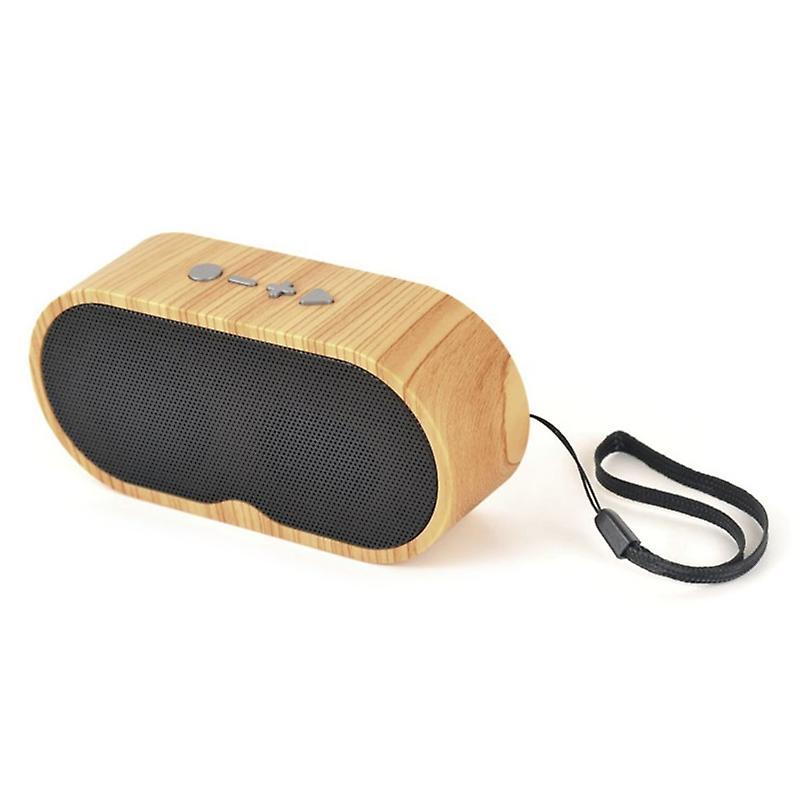 Wireless Speaker Wood Grain Rechargeable Wood Grain Speaker- Light wood grain