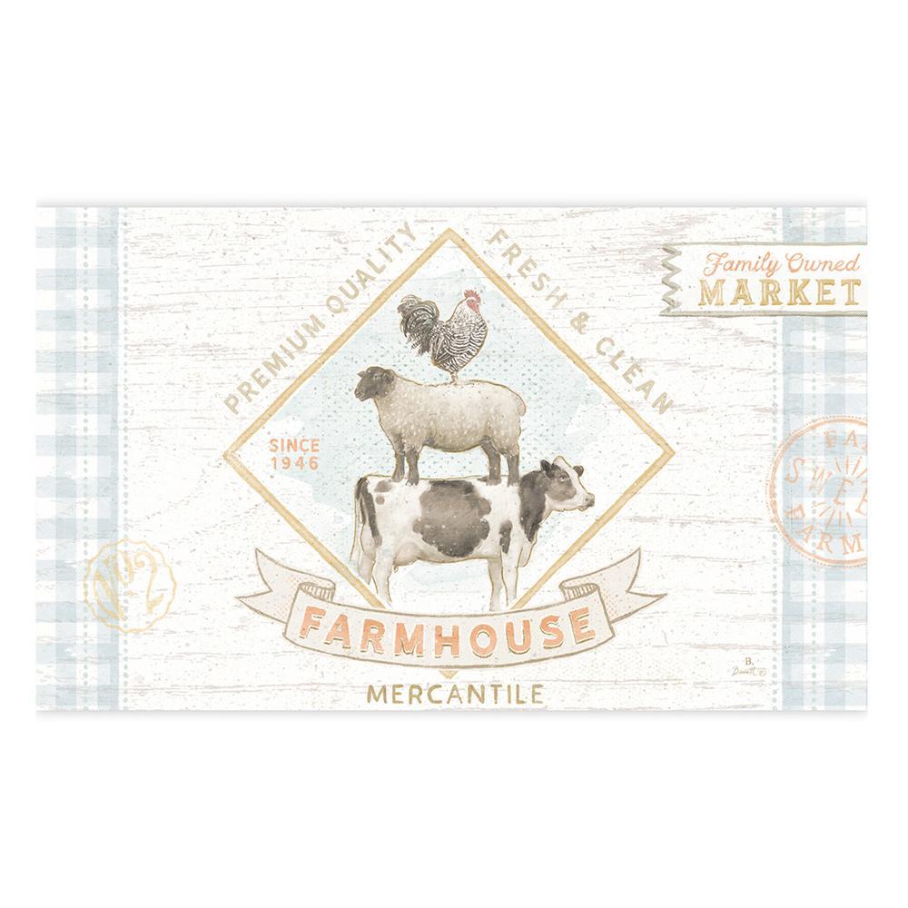 Lang Rubber Backed Floor Mat Rectangle Farmhouse