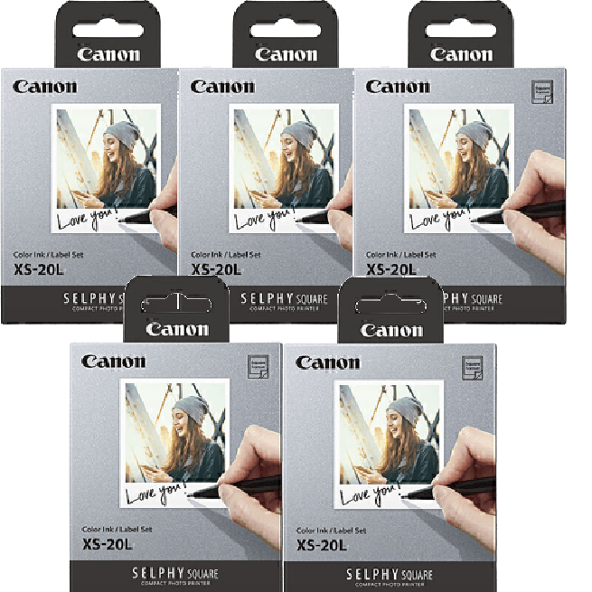 Canon XS-20L Paper Selphy Square Glossy White Pack 100