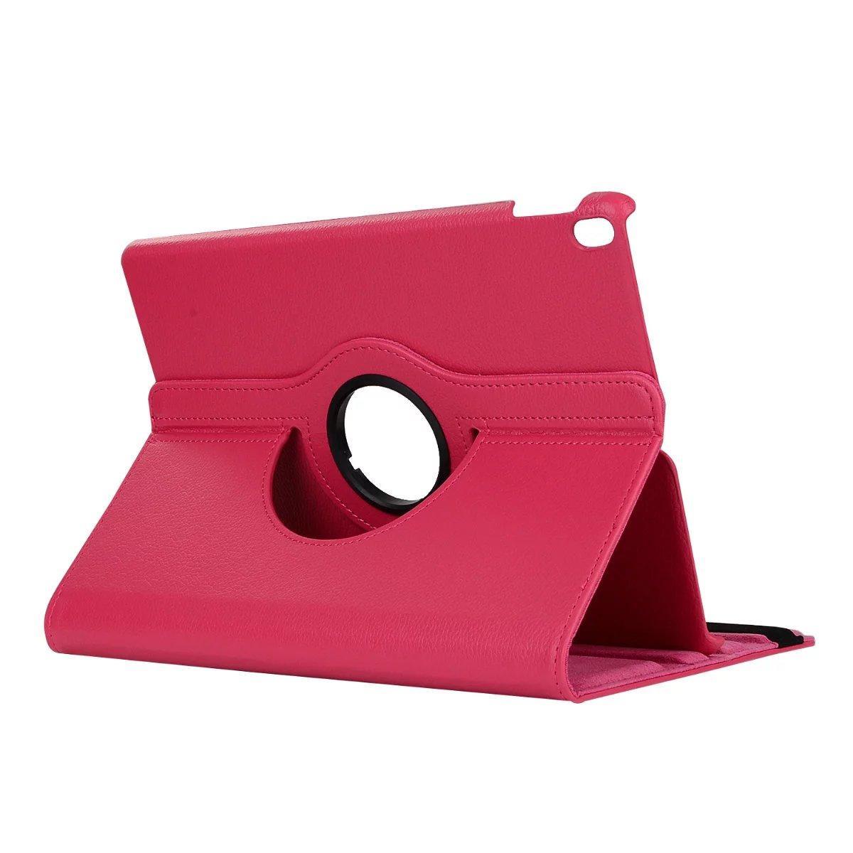 MCC iPad 10.2" inch 2019 Smart 360 Rotate Leather Case Cover Apple iPad7 [Magenta]