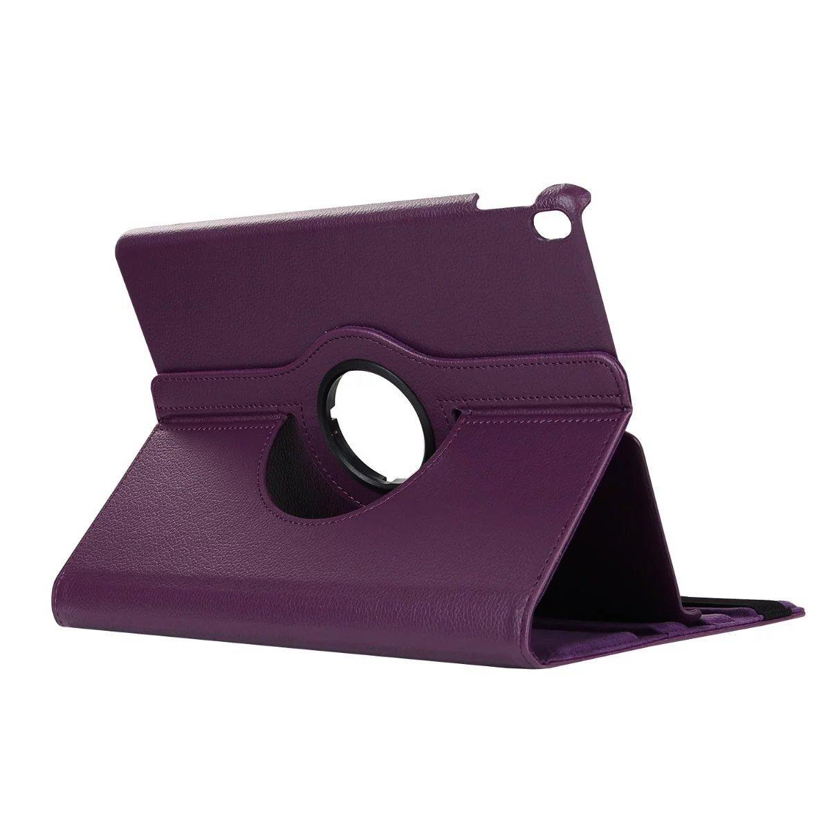 MCC iPad 10.2" inch 2019 Smart 360 Rotate Leather Case Cover Apple iPad7 [Purple]