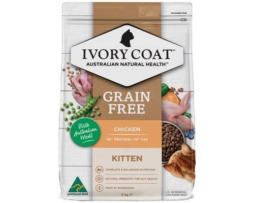 Ivory Coat 2kg Chicken Grain Free Kitten Dry Food
