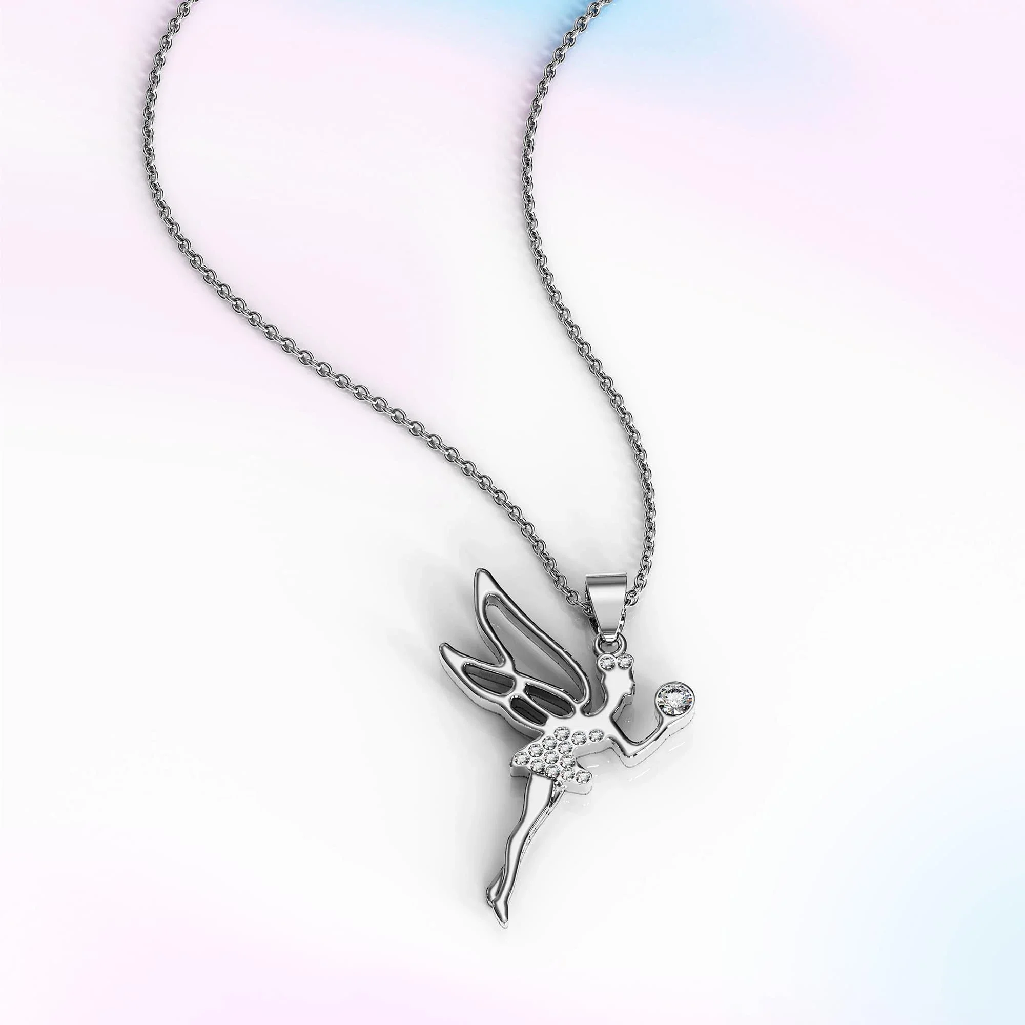 Tinkerbell Necklace Embellished With SWAROVSKI Crystals