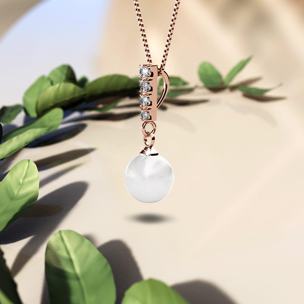 Lustrous Necklace Embellished With SWAROVSKI Crystals