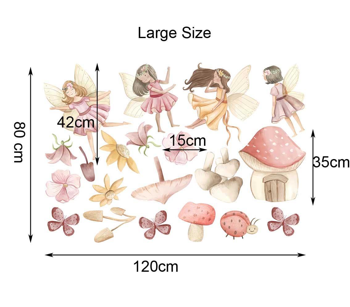 Flower Fairy Wall Sticker