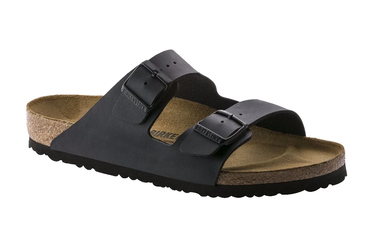 Birkenstock Arizona Birko-Flor Regular Fit Sandal (Black, Size 39 EU)