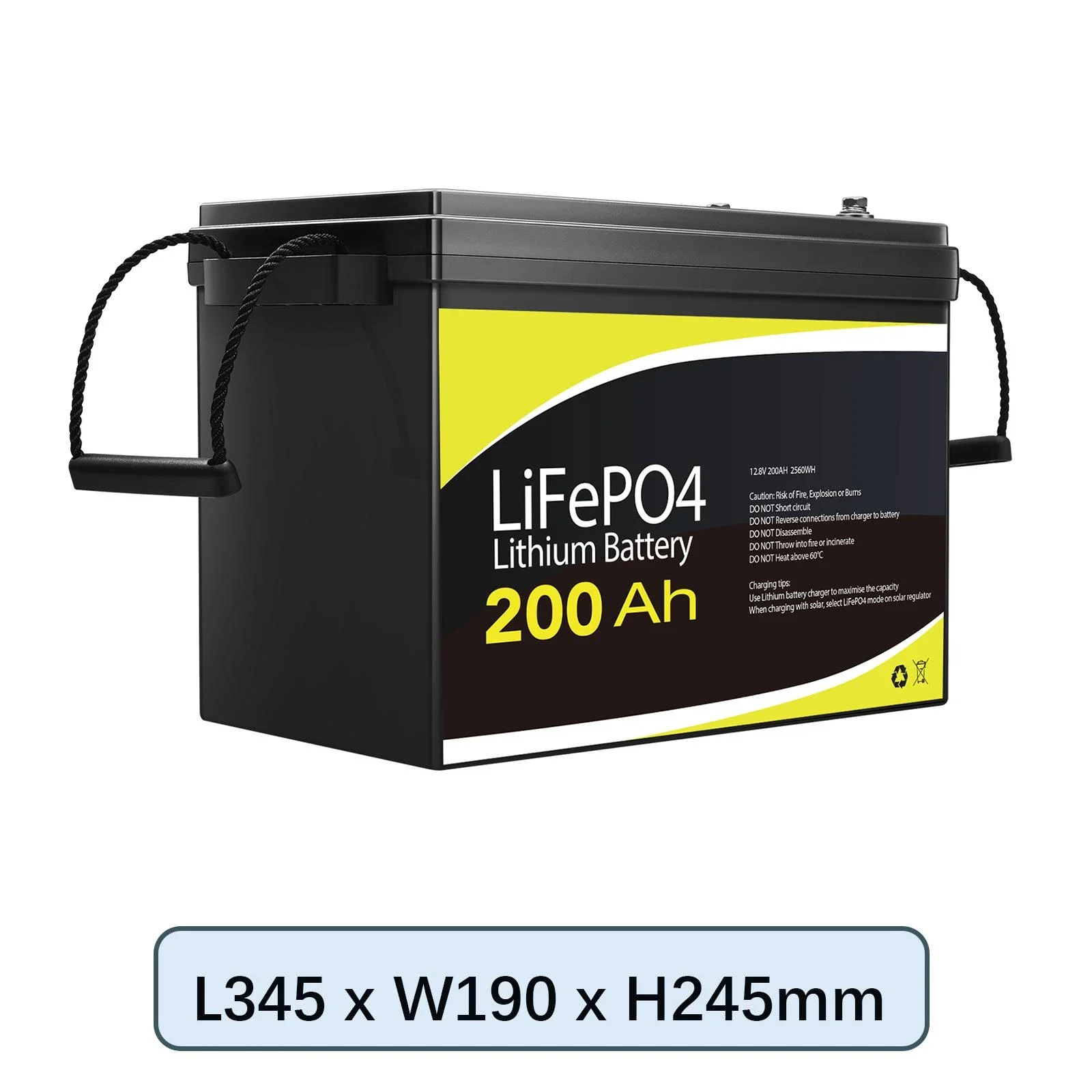 12V Lithium Battery 200Ah 2560Wh
