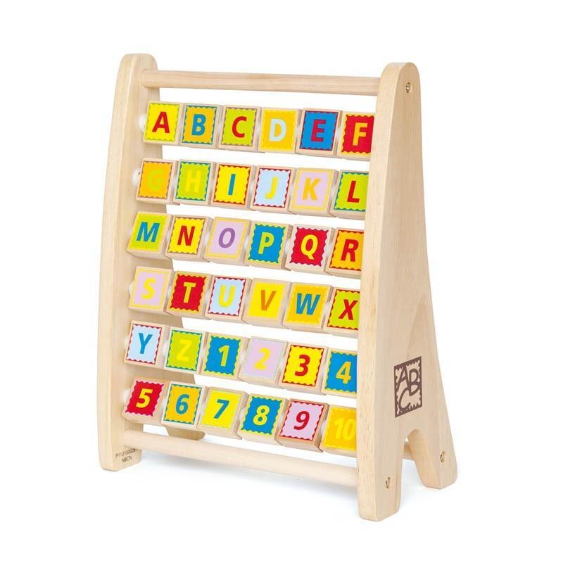 Hape Alphabet Abacus Educational Playset Kids Toddler Learning Activity Toy 3+