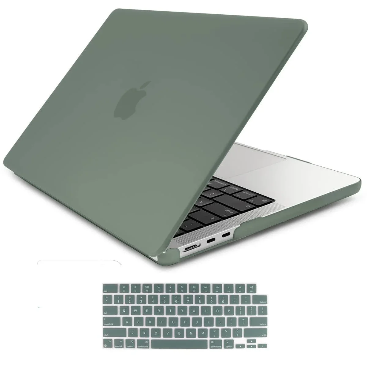 2022-2025 MacBook Air 13 inch case M2 A2681 M3 A3113 M4 A3240 Hard Shell Case Keyboard Cover Midnight Green