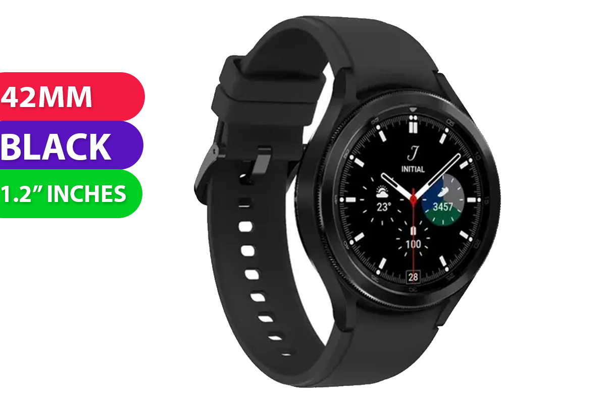 Samsung Galaxy Watch 4 (42MM, Cellular, Black, Global Ver) - Excellent - Refurbished