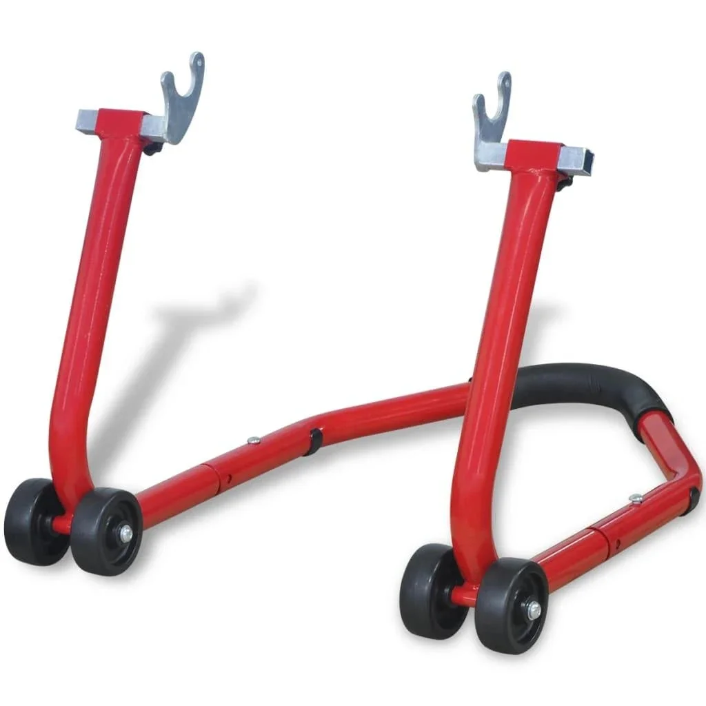 Motorcycle Rear Stand Red vidaXL
