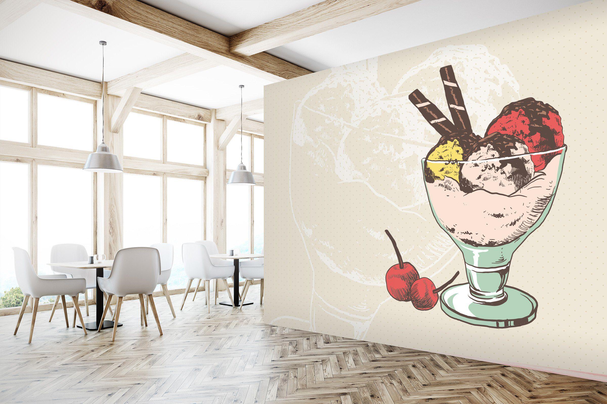 3D Home Wallpaper Haagen-Dazs Ice Cream 216 Self-adhesive Vinyl, XXL 312cm x 219cm (WxH)(123''x87'')