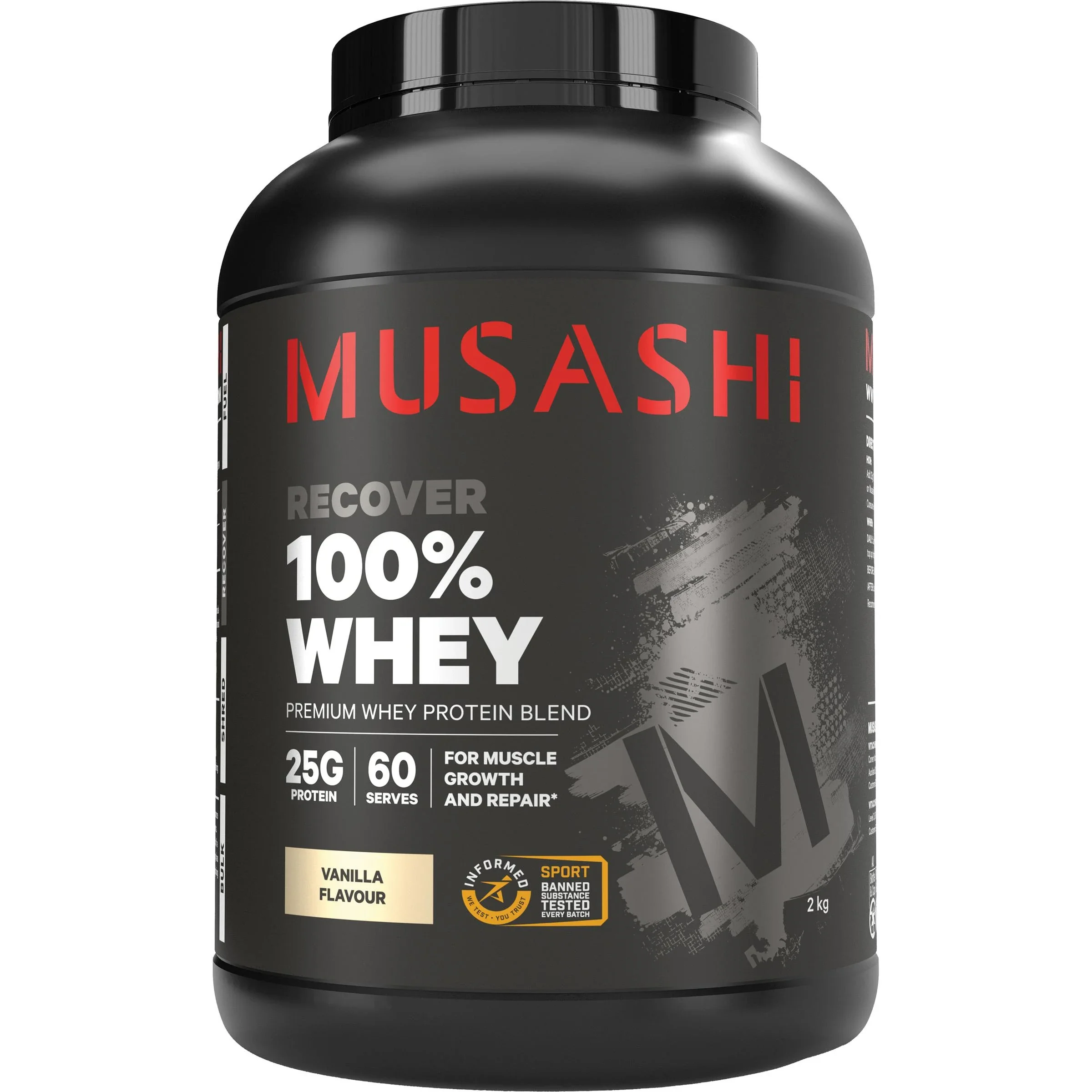 MUSASHI 100% Whey Protein Powder