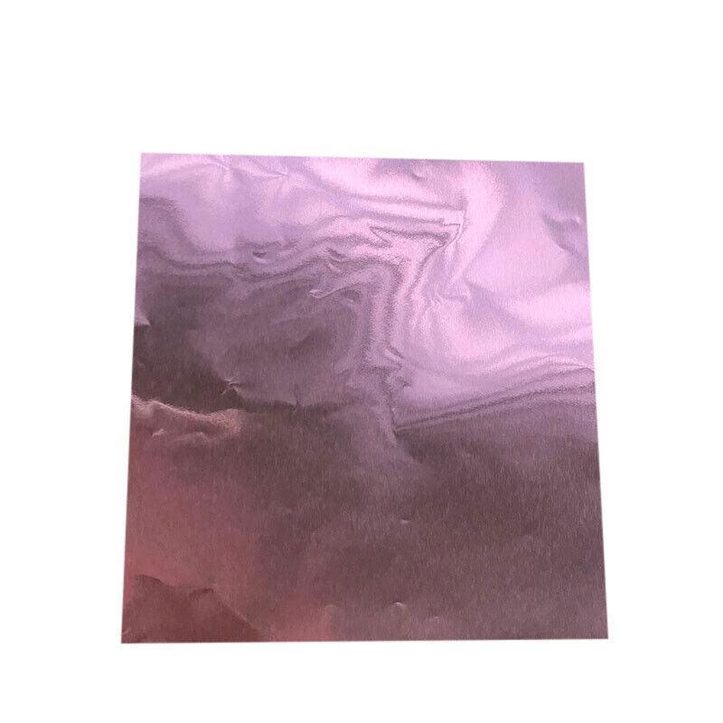 100PCS Tin Foil Aluminium Wrapping Square Chocolate Wrappers 10CM