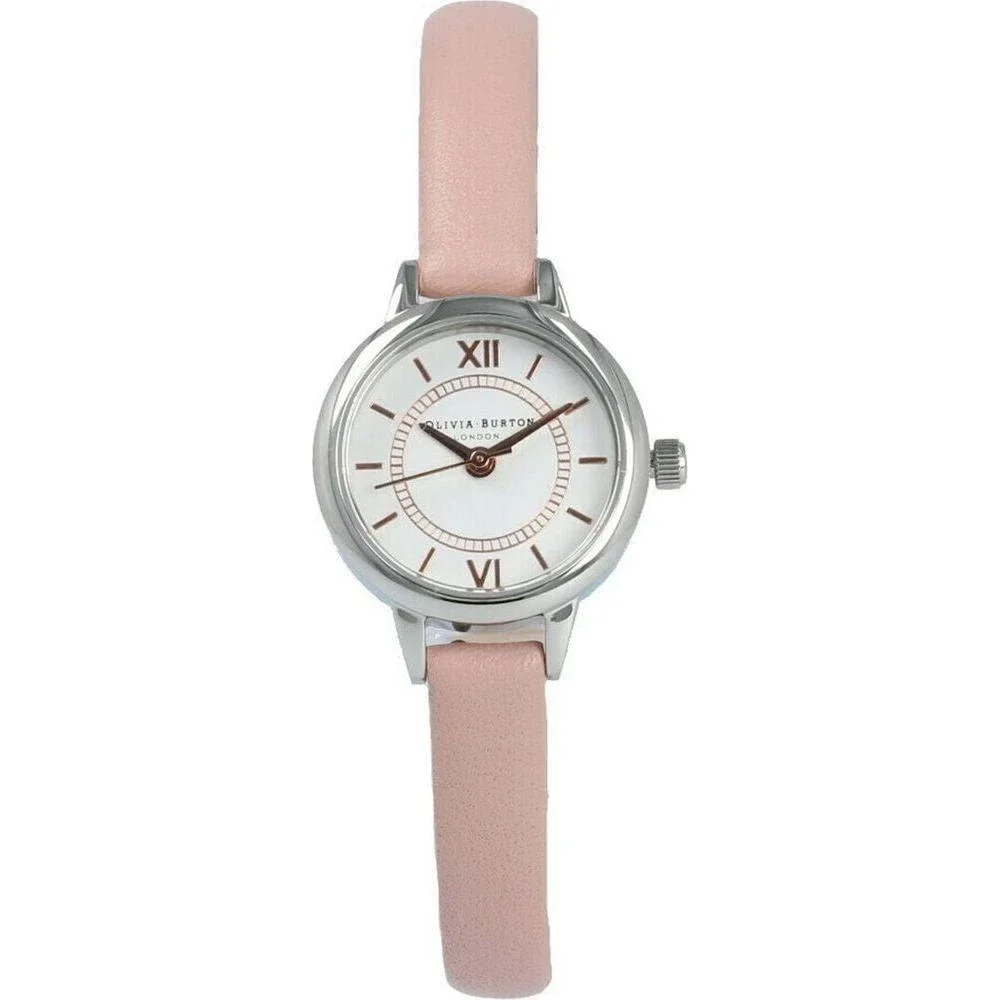Olivia Burton Ladies' Pink Synthetic Leather Watch Strap Replacement