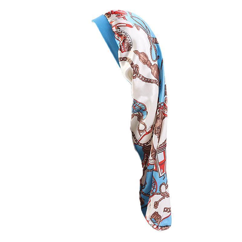 Sleep Cap Satin Silk Bonnet Wrap Hat Headwear Hair Sock Long Head Cover Turban