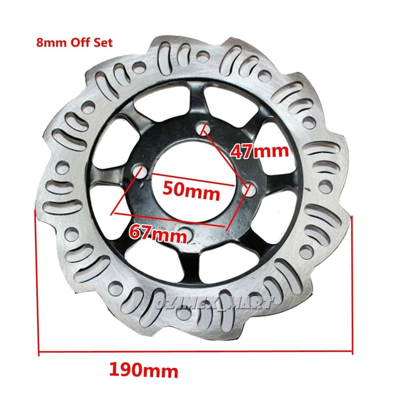 Front Brake Disc 190mm for Pit Dirt Bike Thumpstar Atv 125cc 140cc 160cc 200cc 50cc