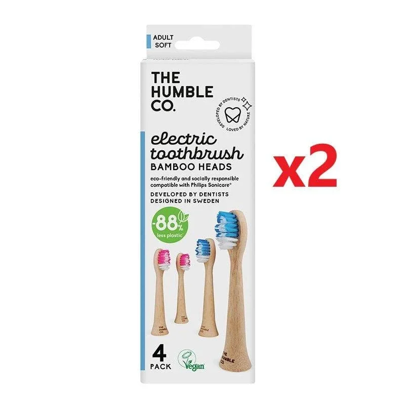 The Humble Co. Sonic Toothbrush Heads 4 Pack - Soft [Pack of 2]