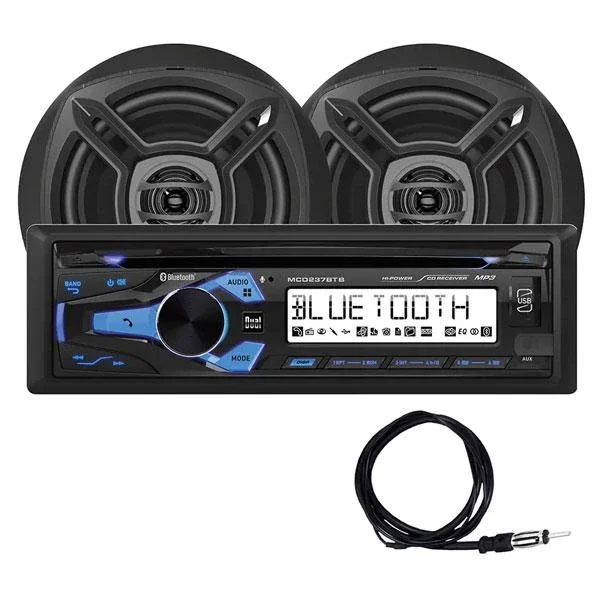 Dual MCP1237BTB Marine CD Stereo & Speaker Pack