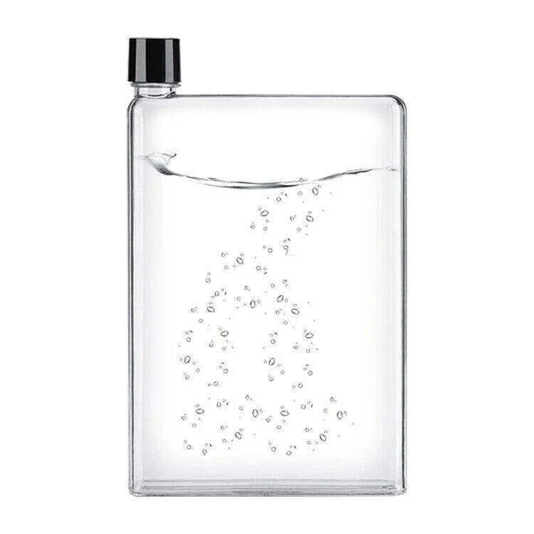 Water Bottle 420ml A5 Paper Kettle Flat Pad Portable Book Drinks Cup Memobottle