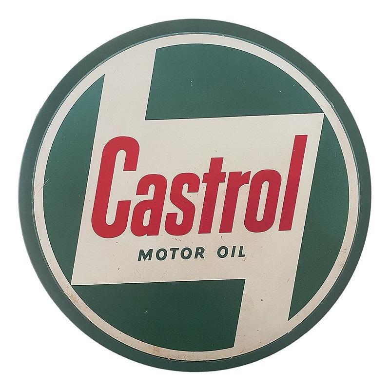 Castrol Motor Oil Round Tin Sign 30cm