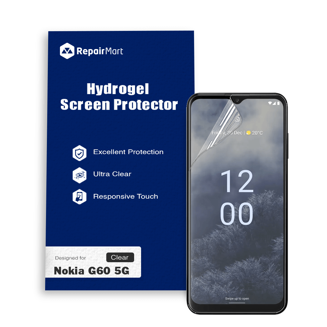 Nokia G60 5G Compatible Premium Hydrogel Screen Protector With Full Coverage Ultra HD