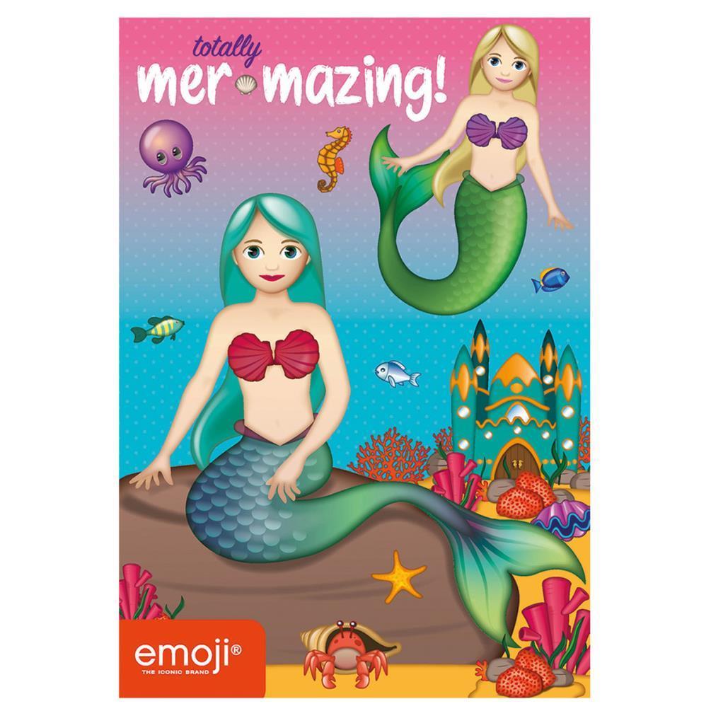 Emoji Totally Mer Mazing! Mermaid Greetings Card (Multicoloured) (One Size)