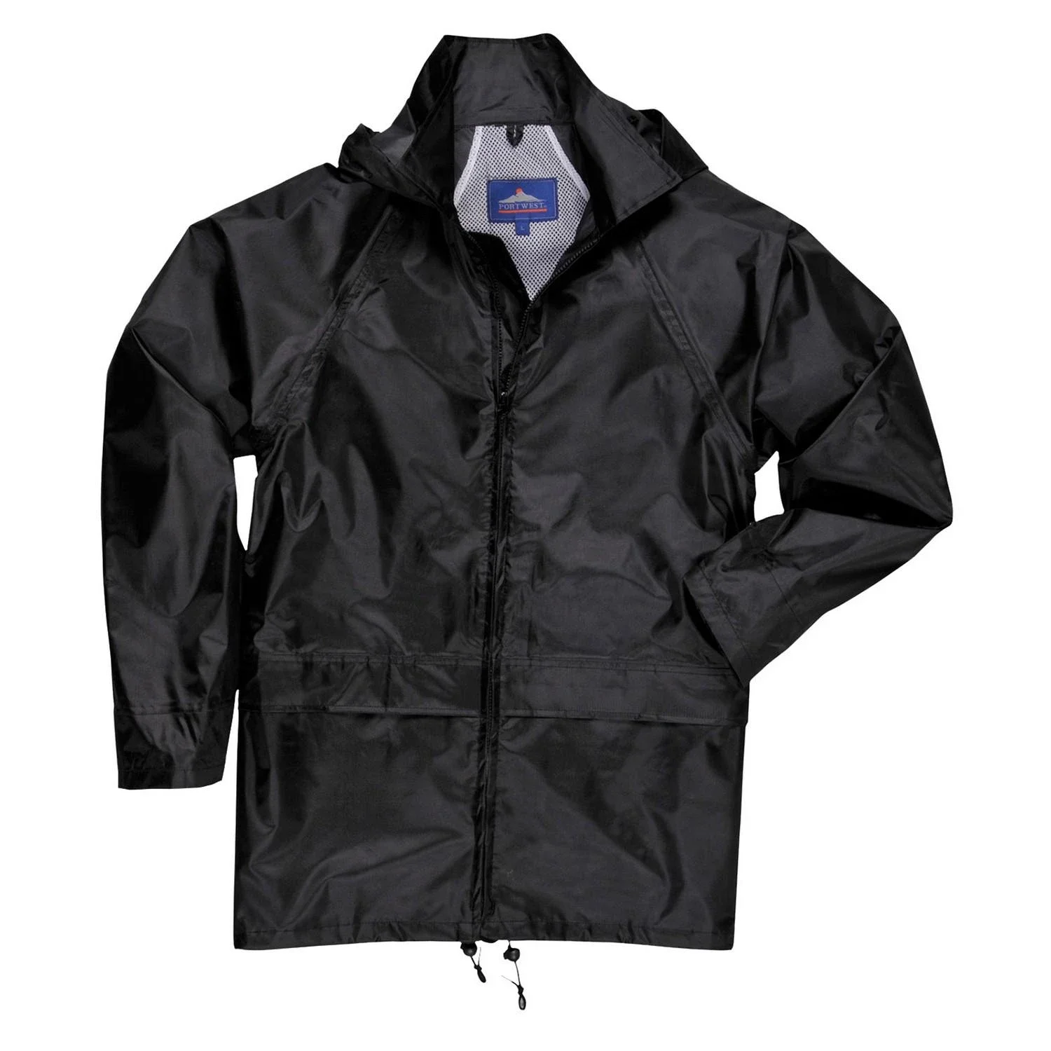 Portwest Unisex Adult Classic Raincoat (Black) (L)