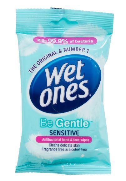 Wet Ones Be Gentle Sensitive Antibacterial Wipes 15 Wipes