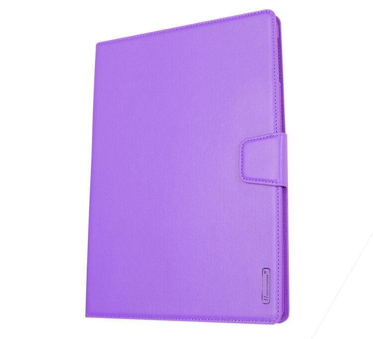 For Apple iPad Air 11 - inch 2024 Premium Hanman Leather Flip Wallet Stand Cover Case - Purple