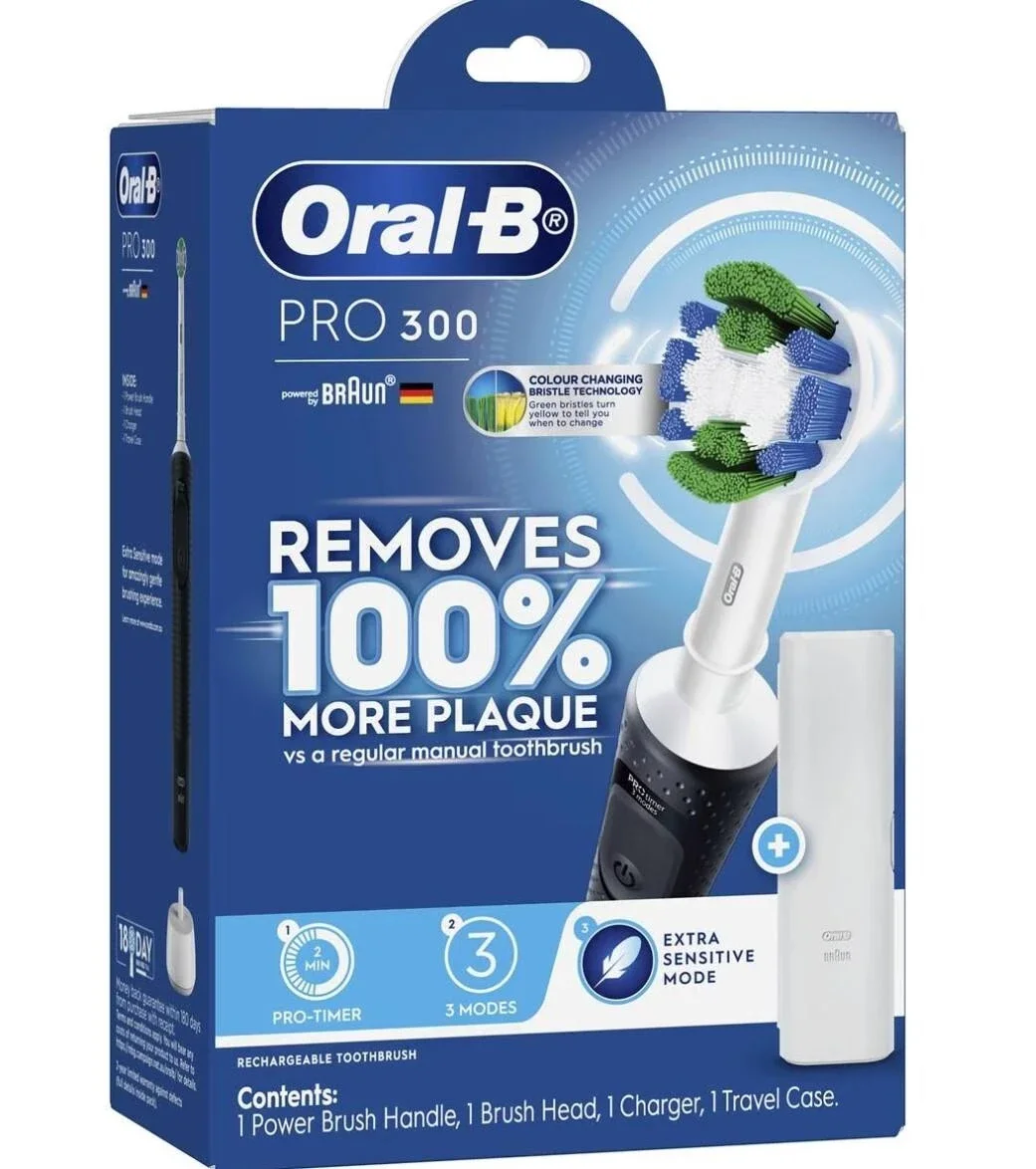 Oral B Pro 300 Black Electric Toothbrush