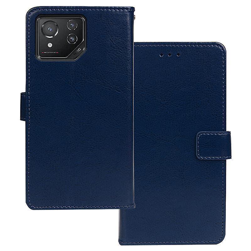 IDEWEI For Asus ROG Phone 8 5G Wallet Case Leather Crazy Horse Texture Phone Protector