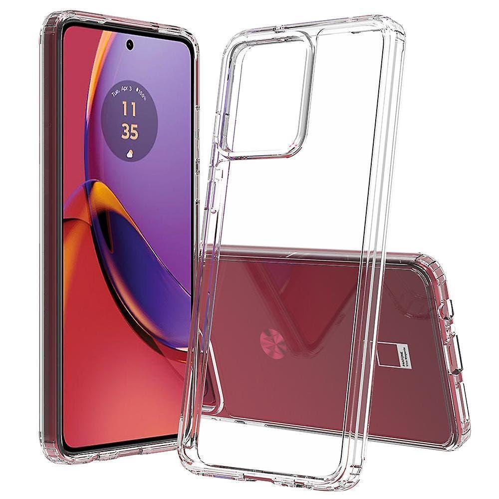 For Motorola Moto G84 5G Phone Case TPU Frame Clear Acrylic Back Cover