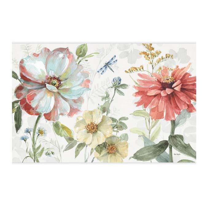 Lang Rubber Backed Floor Mat Rectangle Spring Meadow