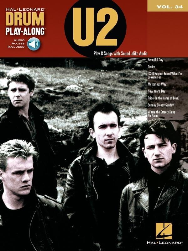 U2 Drum Playalong V34 Book/CD (Softcover Book/CD)