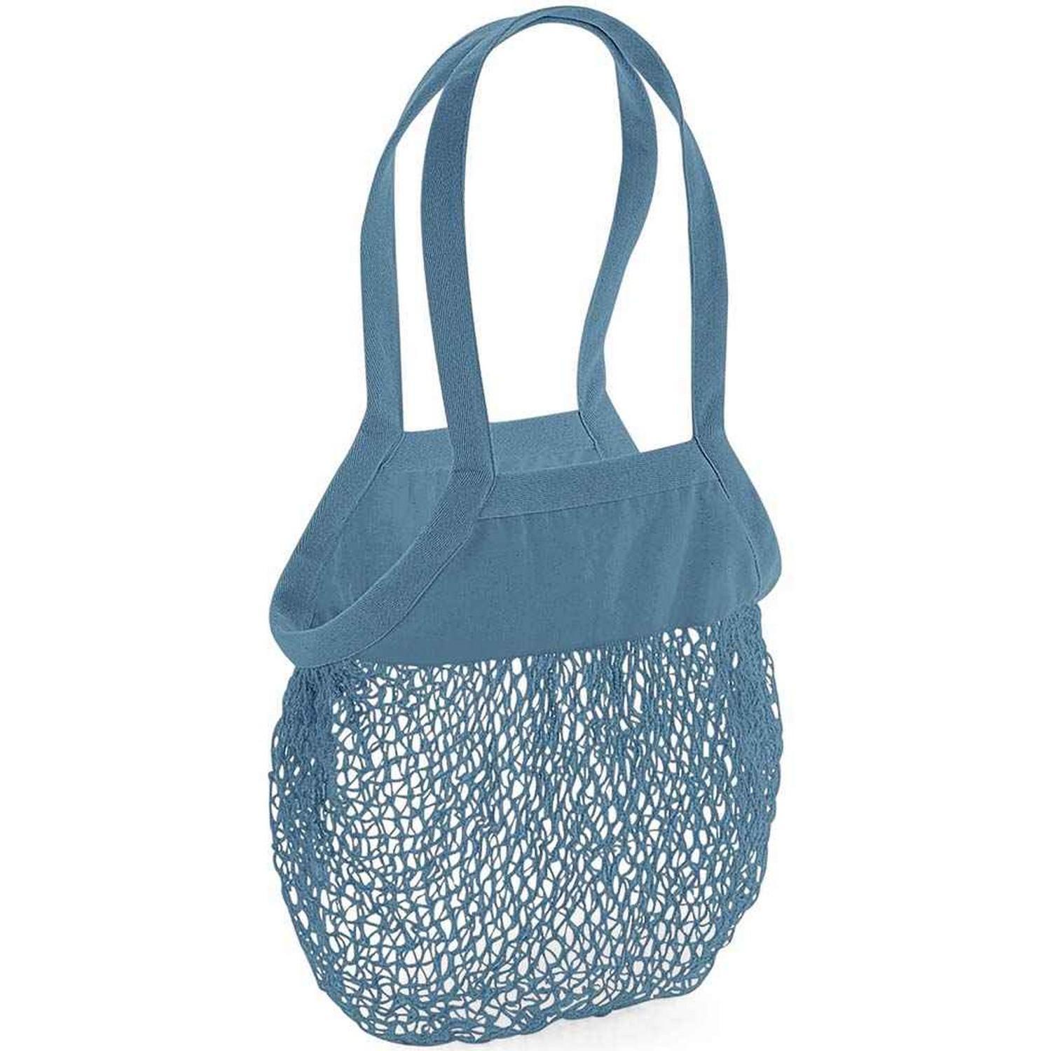 Westford Mill Mesh Tote Bag (Airforce Blue) (One Size)