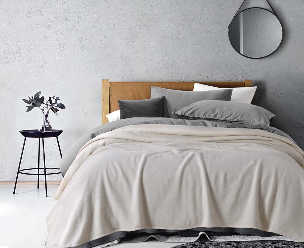 Natural Wool Blanket - Queen Bed