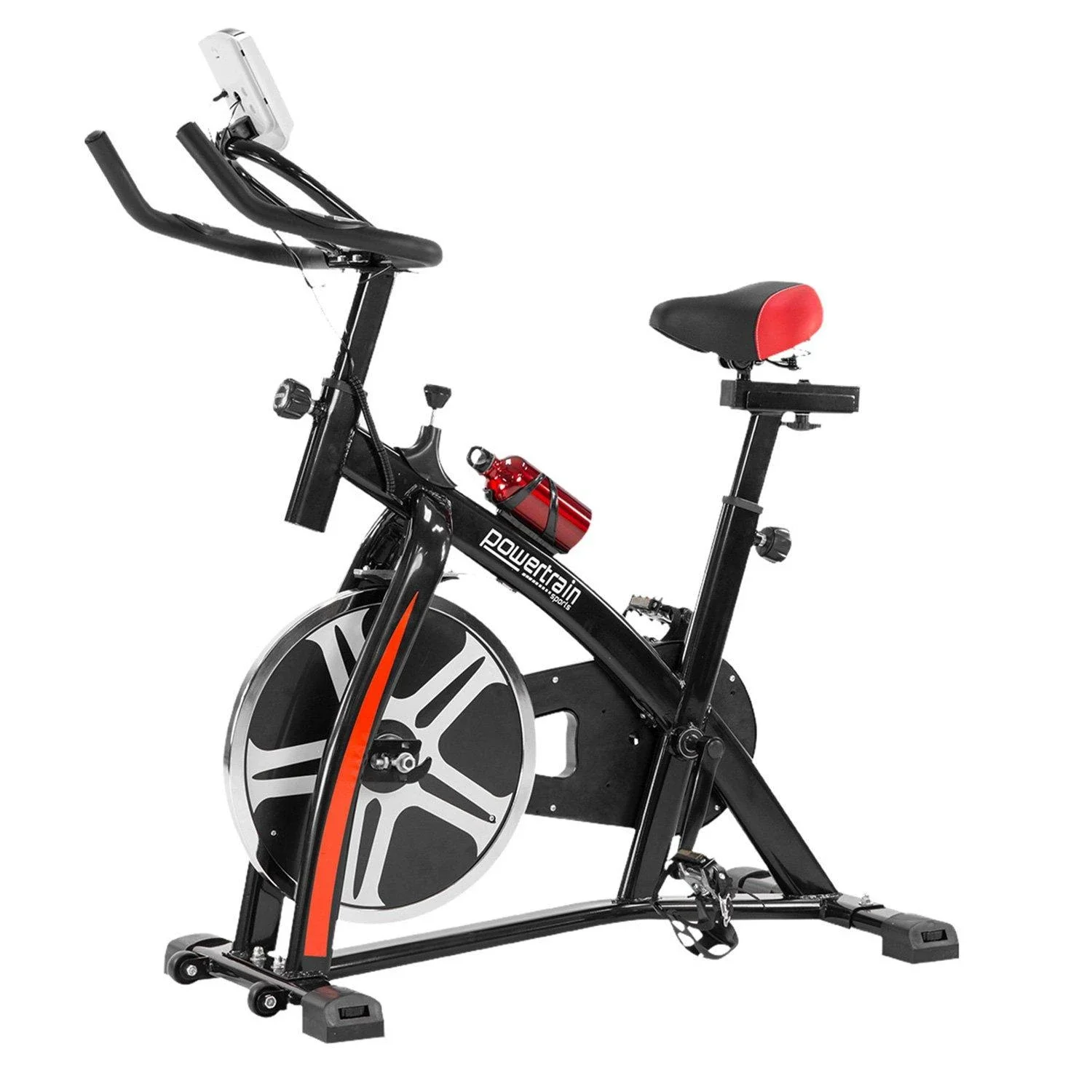 Home Gym Flywheel Exercise Spin Bike - Black
