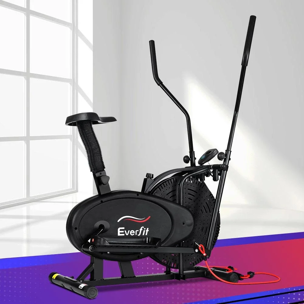 4in1 Elliptical Cross Trainer Exercise Bike Bicycle Home Gym Fitness Machine Running Walking