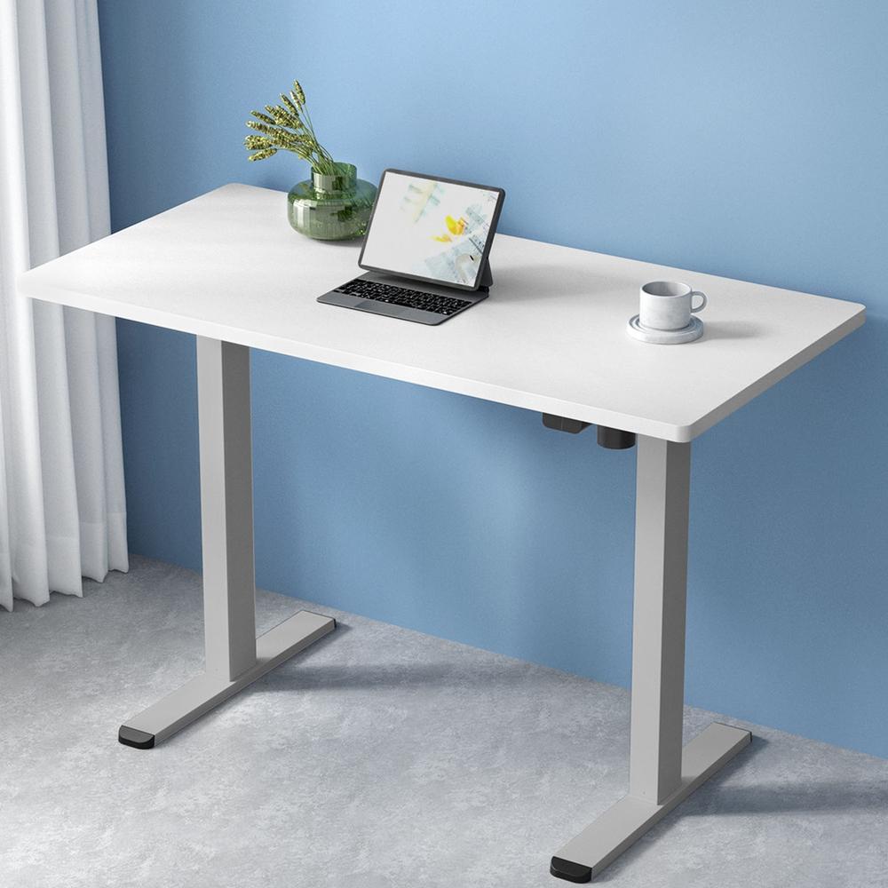 Electric Standing Desk Motorised Adjustable Sit Stand Desks Grey White