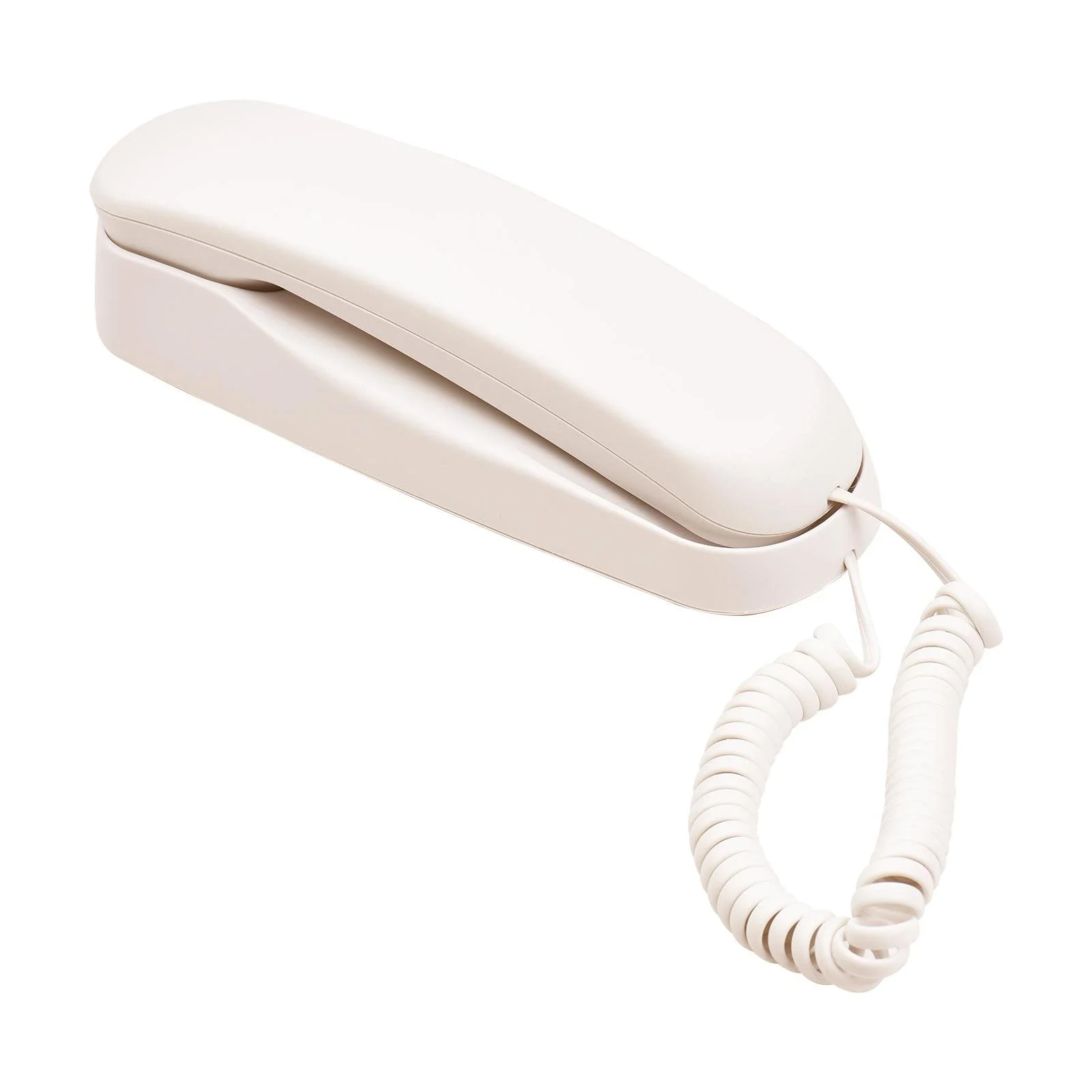 Mini Wall Mountable Desktop Corded Telephone Landline Phone for Home Hotel White