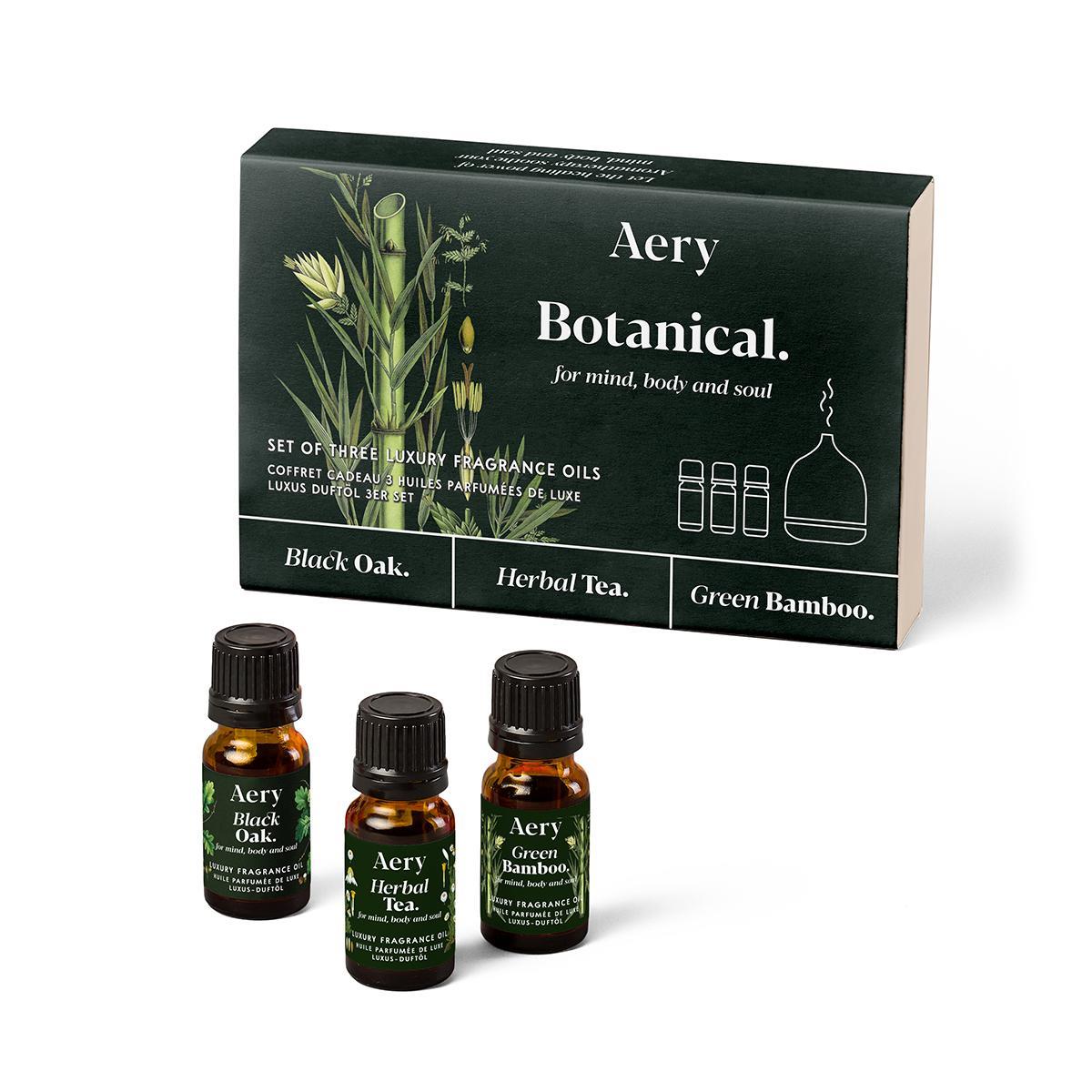 Aery Living Botanical Green 10ml Fragrance Oil Set (3) Gift Set