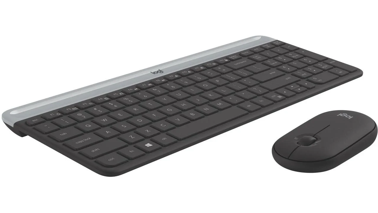 Logitech Slim Wireless Keyboard and Mouse Combo MK470 Black