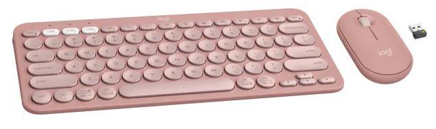 Logitech Pebble 2 Wireless Keyboard and Mouse Combo - Tonal Rose