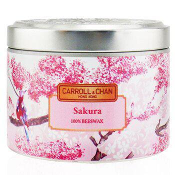 THE CANDLE COMPANY (CARROLL & CHAN) - 100% Beeswax Tin Candle - Sakura